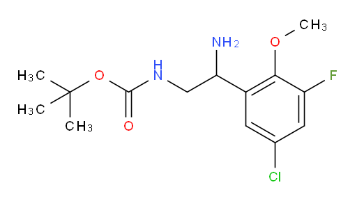 tert-butyl N-[2-amino-2-(5-chloro-3-fluoro-2-methoxyphenyl)ethyl]carbamate