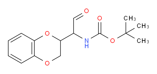 tert-butyl N-[1-(2,3-dihydro-1,4-benzodioxin-2-yl)-2-oxoethyl]carbamate