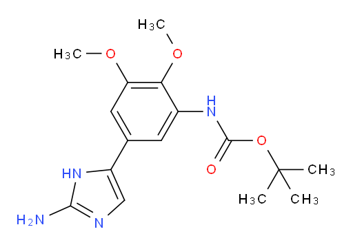 tert-butyl N-[5-(2-amino-1H-imidazol-5-yl)-2,3-dimethoxyphenyl]carbamate