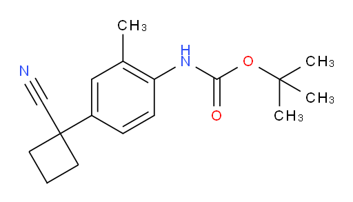 tert-butyl N-[4-(1-cyanocyclobutyl)-2-methylphenyl]carbamate