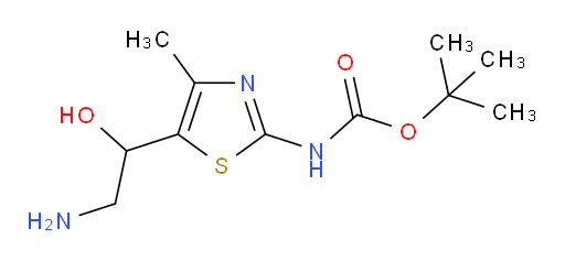 tert-butyl N-[5-(2-amino-1-hydroxyethyl)-4-methyl-1,3-thiazol-2-yl]carbamate