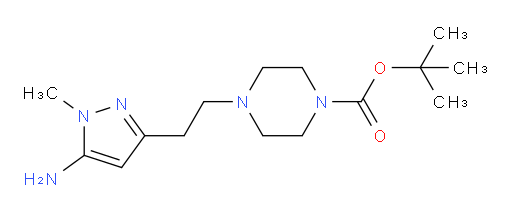 tert-butyl 4-[2-(5-amino-1-methyl-1H-pyrazol-3-yl)ethyl]piperazine-1-carboxylate
