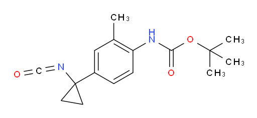 tert-butyl N-[4-(1-isocyanatocyclopropyl)-2-methylphenyl]carbamate