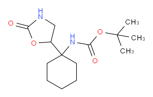 tert-butyl N-[1-(2-oxo-1,3-oxazolidin-5-yl)cyclohexyl]carbamate