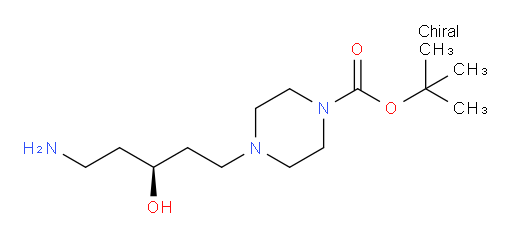 tert-butyl 4-[(3S)-5-amino-3-hydroxypentyl]piperazine-1-carboxylate