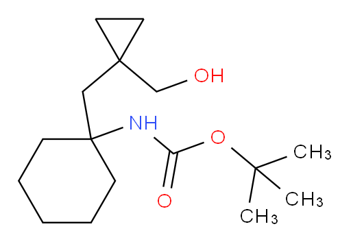 tert-butyl N-(1-{[1-(hydroxymethyl)cyclopropyl]methyl}cyclohexyl)carbamate