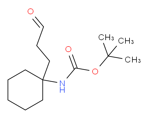 tert-butyl N-[1-(3-oxopropyl)cyclohexyl]carbamate