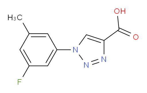 1-(3-fluoro-5-methylphenyl)-1H-1,2,3-triazole-4-carboxylic acid