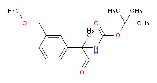 tert-butyl N-{2-[3-(methoxymethyl)phenyl]-1-oxopropan-2-yl}carbamate