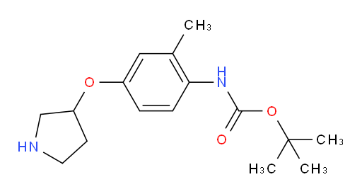 tert-butyl N-[2-methyl-4-(pyrrolidin-3-yloxy)phenyl]carbamate