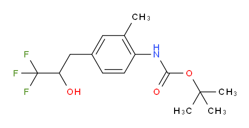 tert-butyl N-[2-methyl-4-(3,3,3-trifluoro-2-hydroxypropyl)phenyl]carbamate