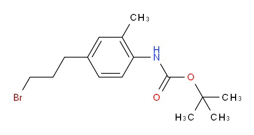 tert-butyl N-[4-(3-bromopropyl)-2-methylphenyl]carbamate