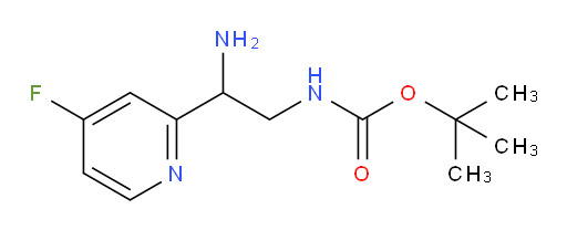 tert-butyl N-[2-amino-2-(4-fluoropyridin-2-yl)ethyl]carbamate