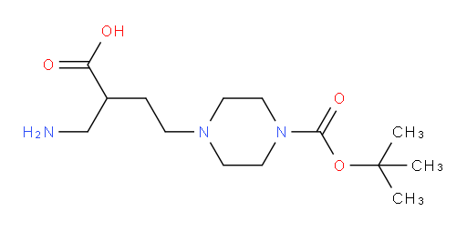 2-(aminomethyl)-4-{4-[(tert-butoxy)carbonyl]piperazin-1-yl}butanoic acid