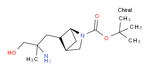 tert-butyl (1S,4R)-5-(2-amino-3-hydroxy-2-methylpropyl)-2-azabicyclo[2.1.1]hexane-2-carboxylate