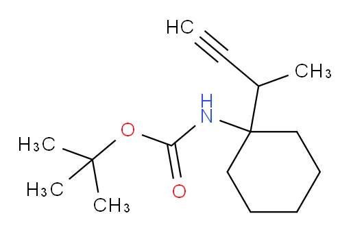 tert-butyl N-[1-(but-3-yn-2-yl)cyclohexyl]carbamate