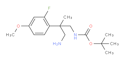 tert-butyl N-[3-amino-2-(2-fluoro-4-methoxyphenyl)-2-methylpropyl]carbamate