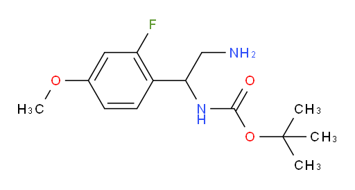 tert-butyl N-[2-amino-1-(2-fluoro-4-methoxyphenyl)ethyl]carbamate