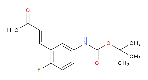 tert-butyl N-[4-fluoro-3-(3-oxobut-1-en-1-yl)phenyl]carbamate