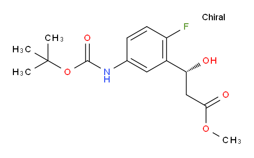 methyl (3R)-3-(5-{[(tert-butoxy)carbonyl]amino}-2-fluorophenyl)-3-hydroxypropanoate