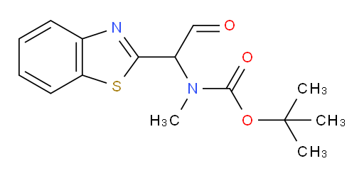 tert-butyl N-[1-(1,3-benzothiazol-2-yl)-2-oxoethyl]-N-methylcarbamate