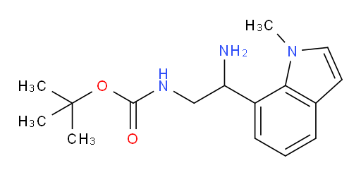 tert-butyl N-[2-amino-2-(1-methyl-1H-indol-7-yl)ethyl]carbamate