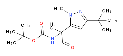 tert-butyl N-[2-(3-tert-butyl-1-methyl-1H-pyrazol-5-yl)-1-oxopropan-2-yl]carbamate