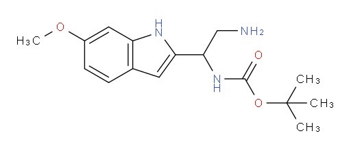 tert-butyl N-[2-amino-1-(6-methoxy-1H-indol-2-yl)ethyl]carbamate