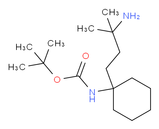 tert-butyl N-[1-(3-amino-3-methylbutyl)cyclohexyl]carbamate