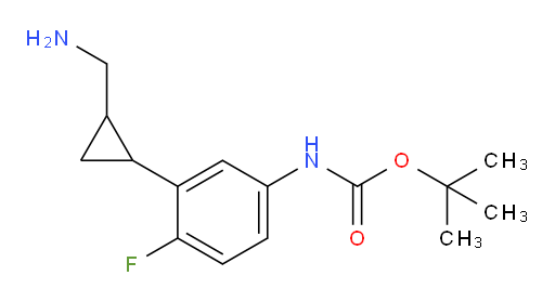 tert-butyl N-{3-[2-(aminomethyl)cyclopropyl]-4-fluorophenyl}carbamate
