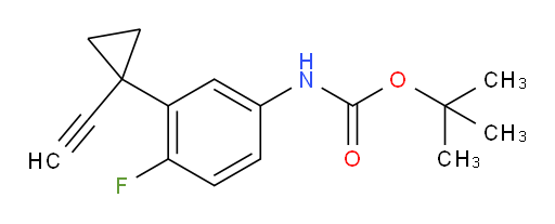 tert-butyl N-[3-(1-ethynylcyclopropyl)-4-fluorophenyl]carbamate