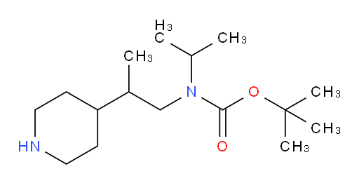 tert-butyl N-[2-(piperidin-4-yl)propyl]-N-(propan-2-yl)carbamate