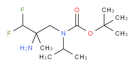 tert-butyl N-(2-amino-3,3-difluoro-2-methylpropyl)-N-(propan-2-yl)carbamate
