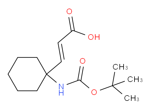 3-(1-{[(tert-butoxy)carbonyl]amino}cyclohexyl)prop-2-enoic acid