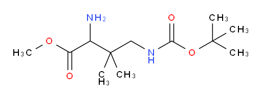methyl 2-amino-4-{[(tert-butoxy)carbonyl]amino}-3,3-dimethylbutanoate