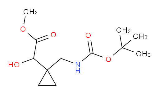 methyl 2-[1-({[(tert-butoxy)carbonyl]amino}methyl)cyclopropyl]-2-hydroxyacetate