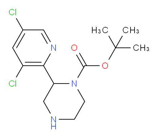 tert-butyl 2-(3,5-dichloropyridin-2-yl)piperazine-1-carboxylate