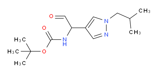 tert-butyl N-{1-[1-(2-methylpropyl)-1H-pyrazol-4-yl]-2-oxoethyl}carbamate