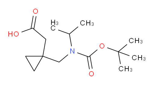 2-[1-({[(tert-butoxy)carbonyl](propan-2-yl)amino}methyl)cyclopropyl]acetic acid