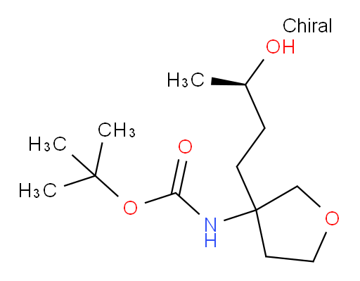 tert-butyl N-{3-[(3R)-3-hydroxybutyl]oxolan-3-yl}carbamate