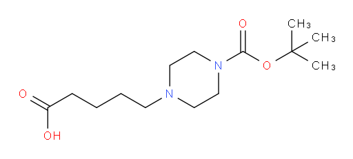 5-{4-[(tert-butoxy)carbonyl]piperazin-1-yl}pentanoic acid