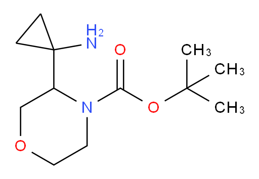 tert-butyl 3-(1-aminocyclopropyl)morpholine-4-carboxylate