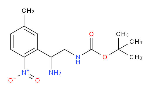 tert-butyl N-[2-amino-2-(5-methyl-2-nitrophenyl)ethyl]carbamate