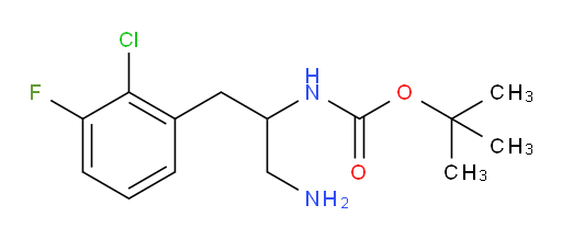 tert-butyl N-[1-amino-3-(2-chloro-3-fluorophenyl)propan-2-yl]carbamate