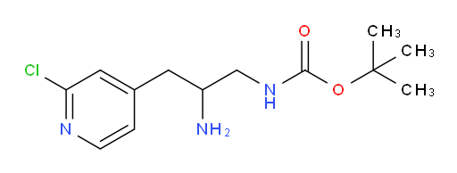 tert-butyl N-[2-amino-3-(2-chloropyridin-4-yl)propyl]carbamate