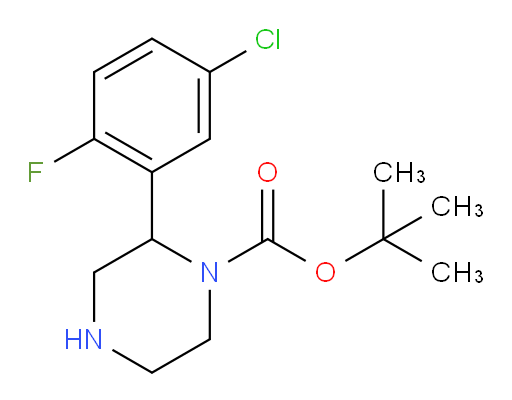 tert-butyl 2-(5-chloro-2-fluorophenyl)piperazine-1-carboxylate