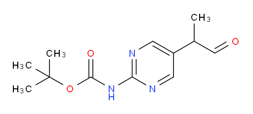 tert-butyl N-[5-(1-oxopropan-2-yl)pyrimidin-2-yl]carbamate