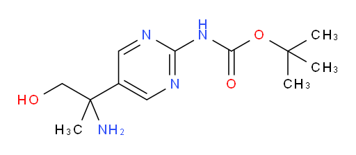 tert-butyl N-[5-(2-amino-1-hydroxypropan-2-yl)pyrimidin-2-yl]carbamate