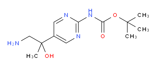 tert-butyl N-[5-(1-amino-2-hydroxypropan-2-yl)pyrimidin-2-yl]carbamate