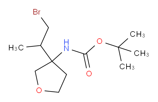 tert-butyl N-[3-(1-bromopropan-2-yl)oxolan-3-yl]carbamate